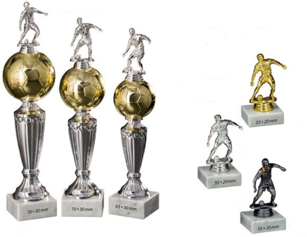 Pokalbeispiel Einzelpokal Fußball